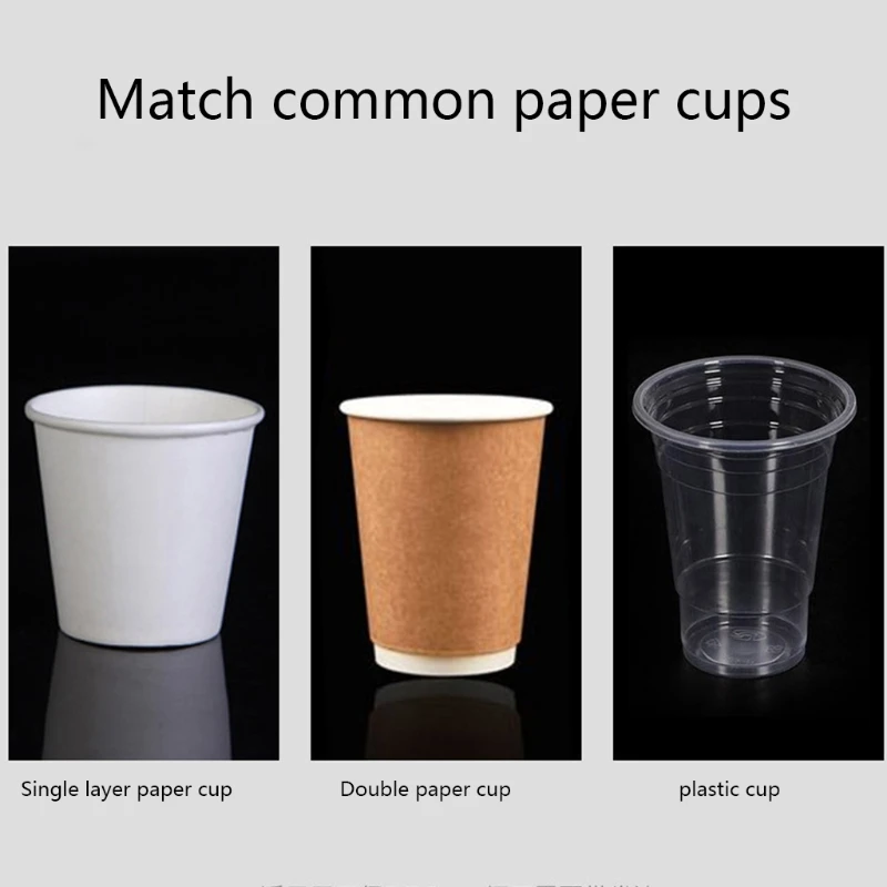 Nordic Style Wall Mount Disposable Paper Cup Dispenser Pull Type Plastic Cup Holder Anti-Dust Storage Rack for Office