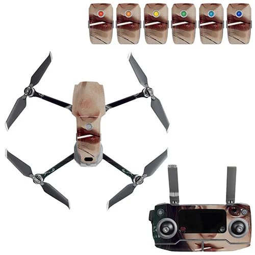 Граффити наклейка Skins Комплект для DJI Mavic 2 Drone Body sticker пустынный камуфляж наклейки аксессуары для кожи Mavic 2 PRO/Zoom