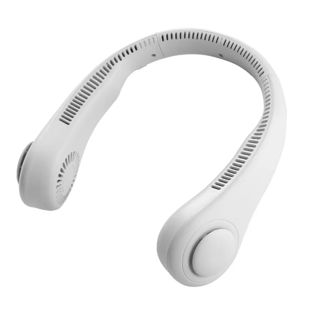 Ventilador de cuello colgante para verano, Mini ventilador de refrigeración de aire portátil para deportes, carga USB, eléctrico, ajustable de 3 velocidades, 2020