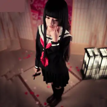 

Stage Performace Clothes Props Anime Hell Girl Yan Mo Loves Cos Clothes Student Clothes Sailor Uniform Cosplay Women's Clothes