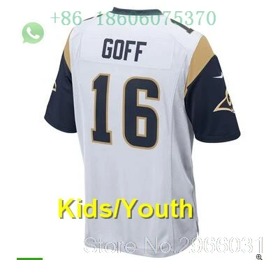 А+++ качественная детская молодежная одежда Cooper Kupp 18 Джаред Гофф 16 Тодд Герли 30 Джерси Лос-Анжелес - Цвет: for kids youth