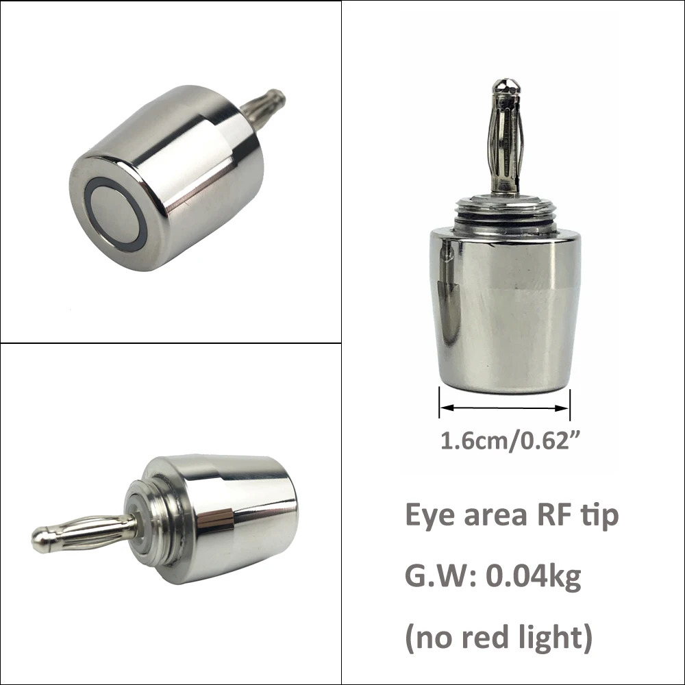 Replace RF Wands Tips 0.9cm for 5MHz Radio Frequency Beauty Machine RF Facial Skin Care Device Rejuvenation Tighten Lift