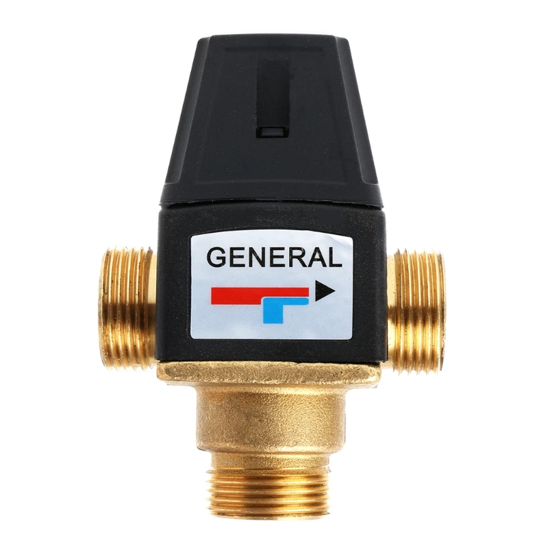 

3 Way Brass DN20/DN25 Male Female Thread Water Thermostatic Mixing Valve 3/4" 1" 634E