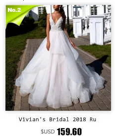 Vivian's Bridal блестящая вуаль свадебное платье кружева с высоким воротником, со стразами Иллюзия сетки Бисероплетение кисточкой Принцесса фантазия Свадебное бальное платье