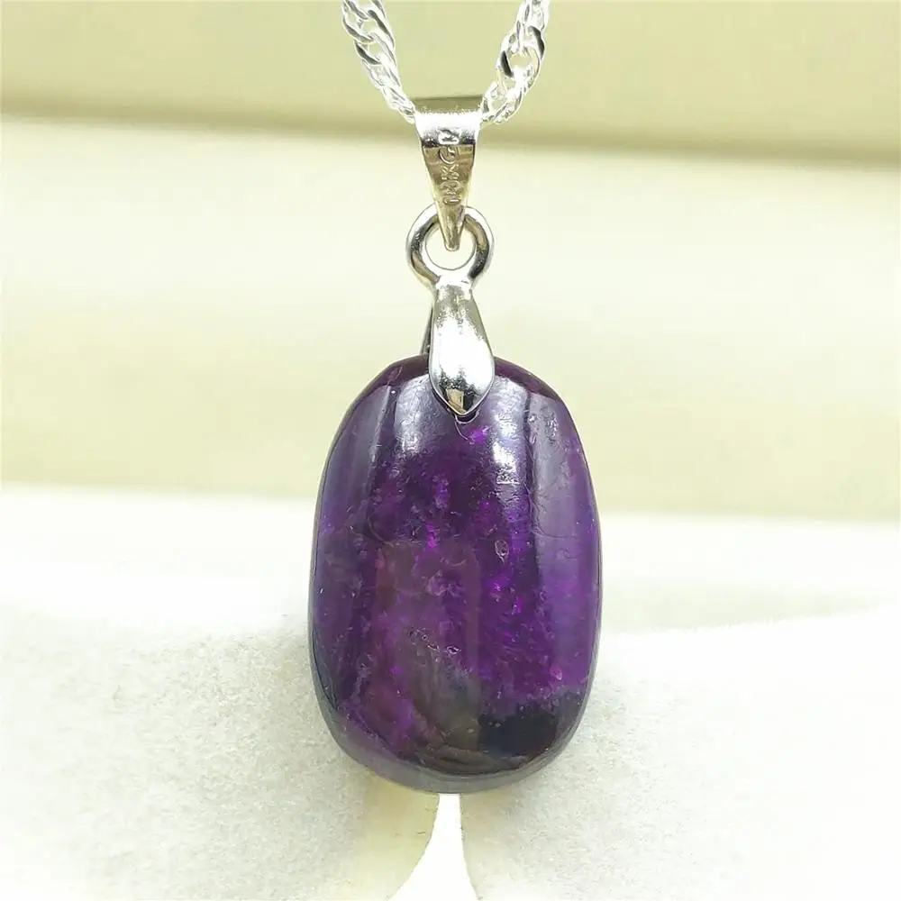 

Genuine Natural Purple Sugilite Reiki Stone Women Pendant 19x13x6mm From South Africa Gift Reiki Fashion Necklace Pendant AAAAA