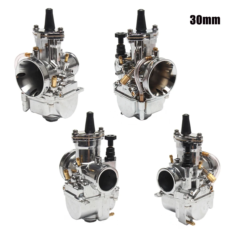 Мотоцикл PWK Карбюратор Carb 28 30 32 34 мм с power Jet 2 T/4 T Багги Quad Go Kart ATV UTV внедорожный скутер