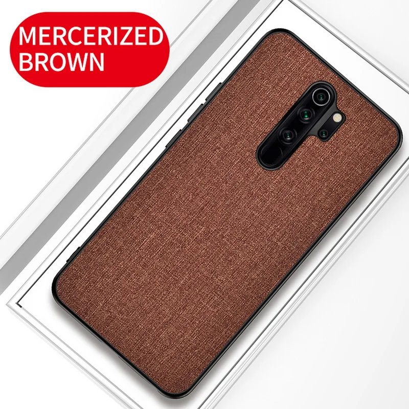 Коричневый Для Xiaomi 9T 9 CC9 PRO 8 8A 8T текстурированная ткань гибридный мягкий чехол-накладка для Xiaomi Redmi K20 Pro 7A Note 10 8 7 6 5 Pro - Цвет: Коричневый