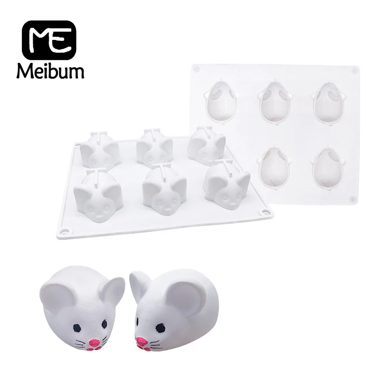 Meibum 6 полости крыса мусс десерт силиконовая форма для торта мышь Маффин