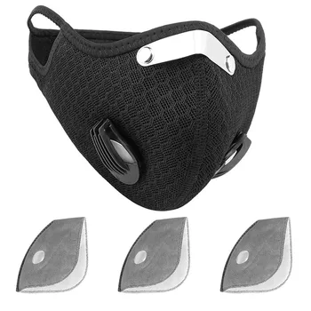 

Face Mask 1pcs Bike Face Cover With 3pcs FilterUnisex Outdoors Sports Mouth Cover Mask Mouth Mask Protective mondmaskers