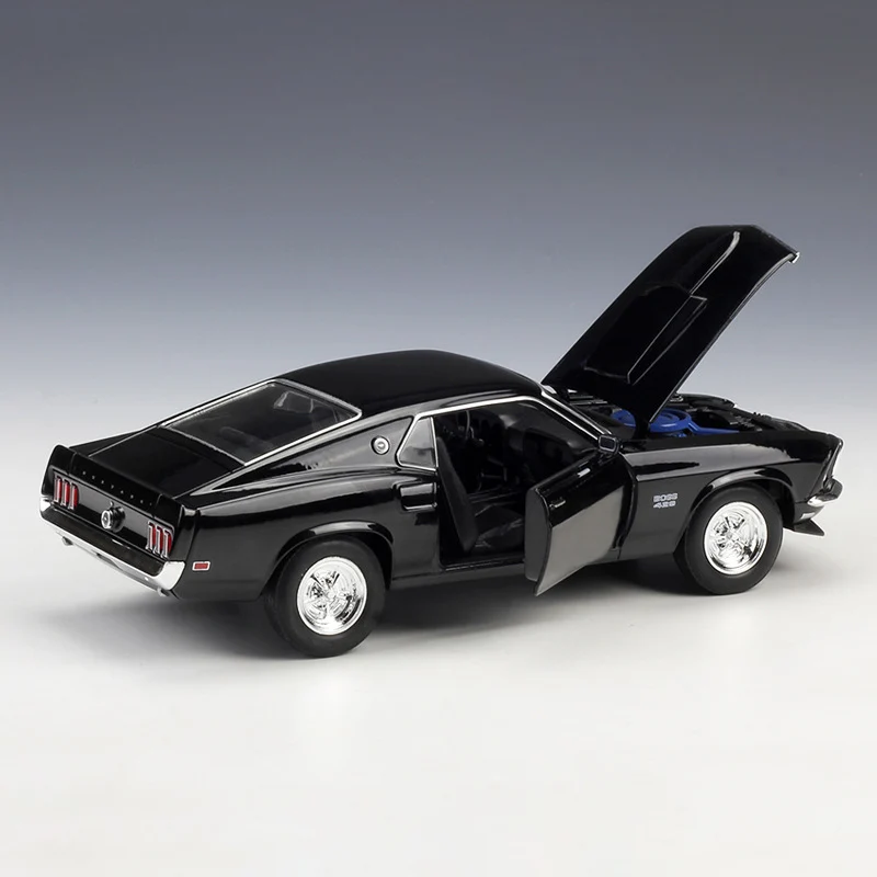Welly 1:24 оригинальная коробка 1969 Ford Mustang Boss 429 литая под давлением модель автомобиля Игрушечная модель автомобиля модели автомобиля детская оригинальная коробка