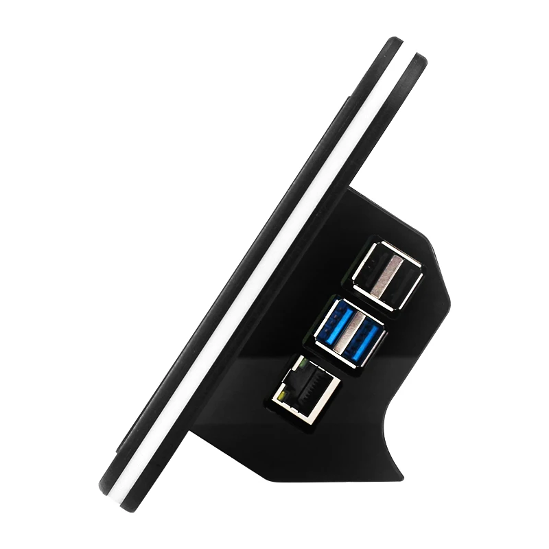 tela oficial, Suporte preto para tela sensível