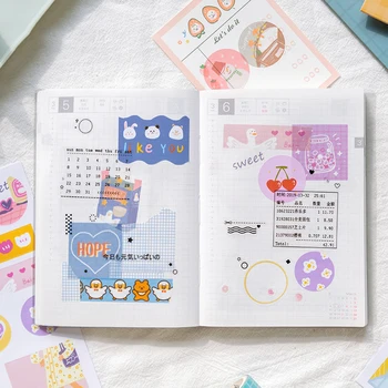 

6sheets / bag New fresh and cute childlike stickers DIY scrapbooking album diary mobile phone seal decorative stickers