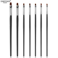 Painting Drawing Carving  7Pcs/setNail Art Manicure For UV Gel Polish Flat Design Tips DIY  Pen Brush Acrylic Tools Set 2