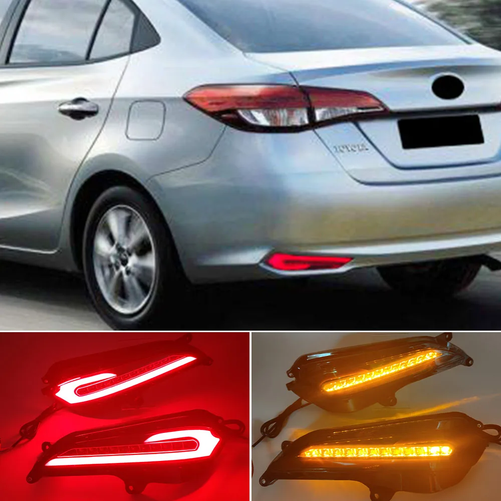 2 шт. светодиодный льные светодиодные фонари для Toyota Yaris 2017 2018 2019 |