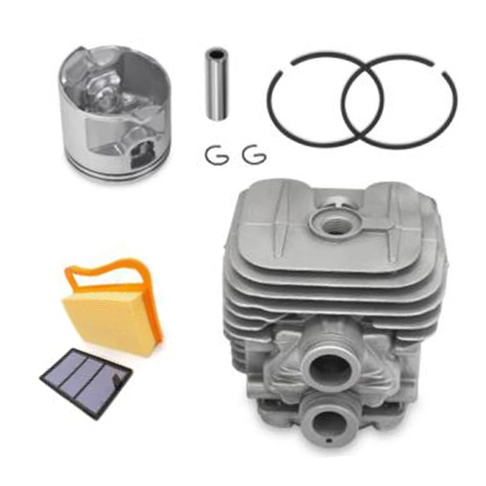 

1 Set Of Cylinder Head For Stihl TS410 TS420 Piston Kit W/ Rings Pin Clips 50mm