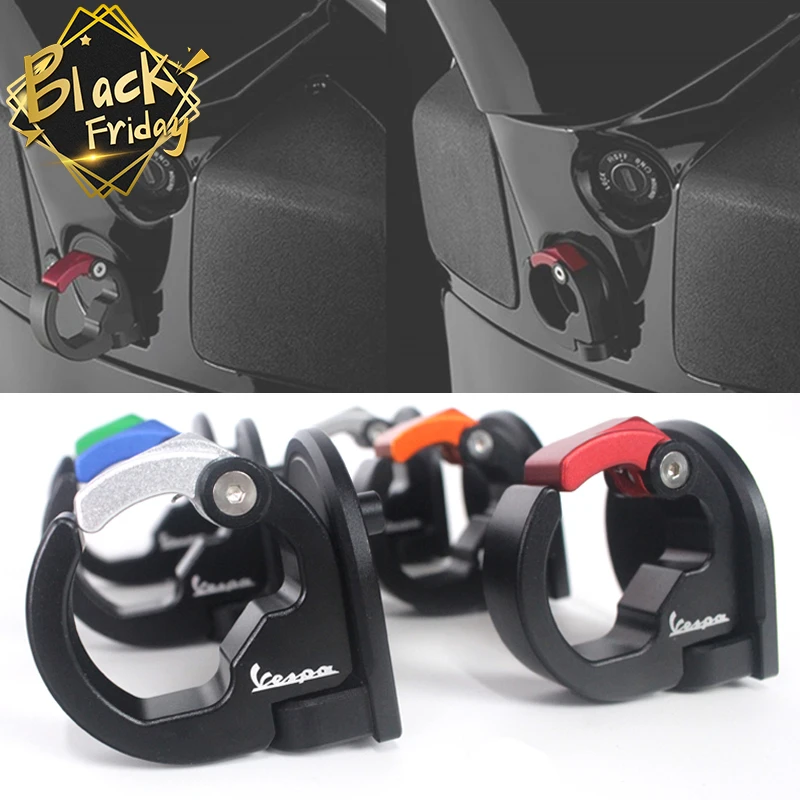 

For Vespa GTS 300 Foldable Storage Hook Crotchet for Vespa GTS300 GTS GTV LX LT CNC Aluminum for Vespa GTS LXV Sprint Primavera