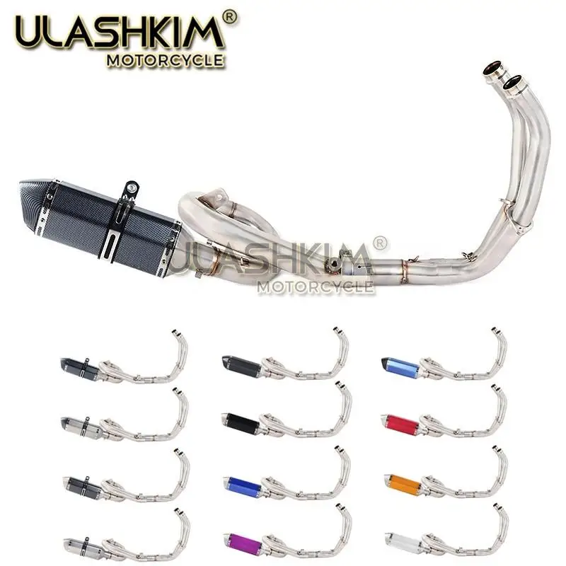 

Полная система для Yamaha FZ-07 MT-07 FZ07 MT07 2014-2019 XSR700 2016-2019 глушитель выхлопной передней трубы мотоцикла