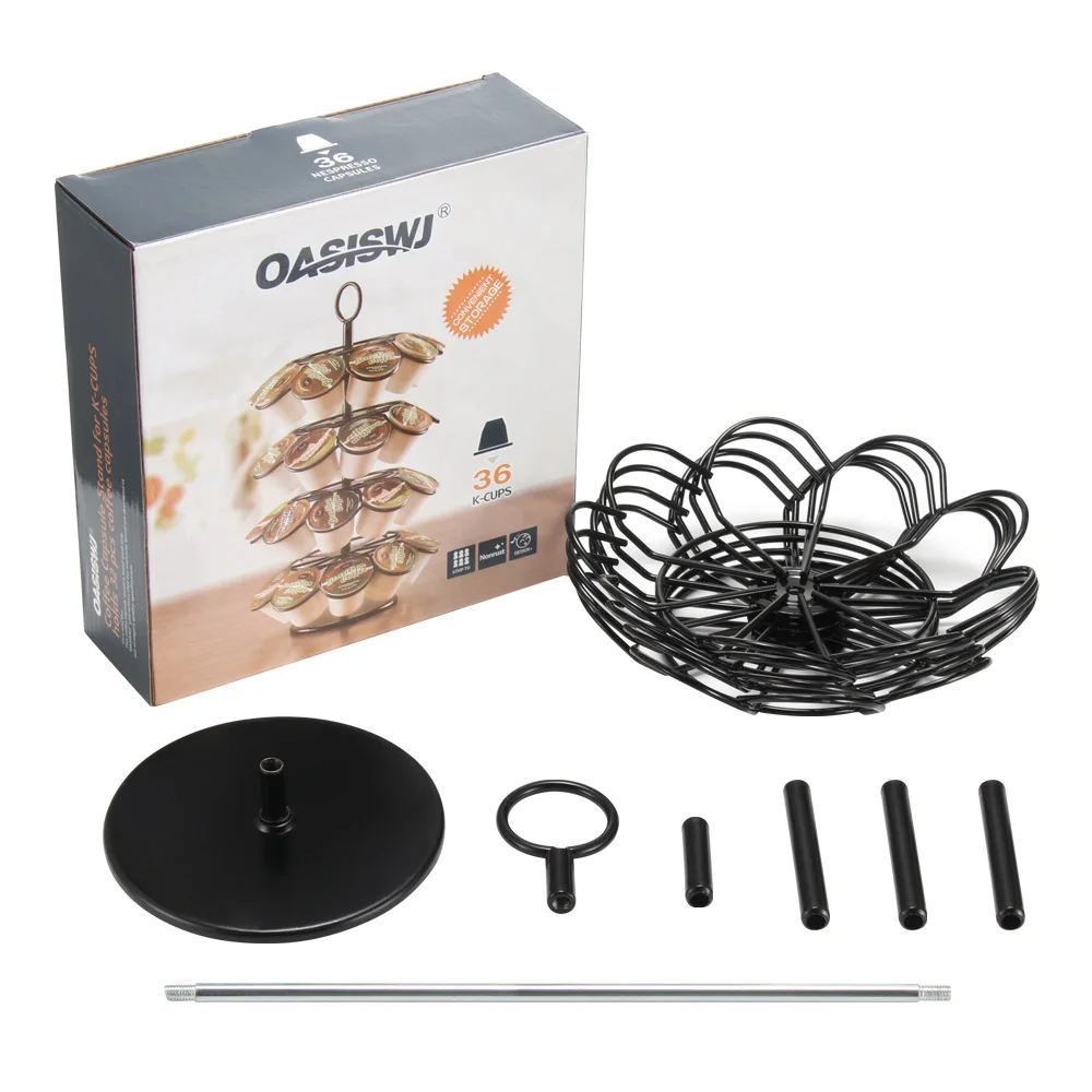 Практичный Держатель для капсул с кофе вращающаяся подставка Nespresso/Dolce Gusto/K Cup