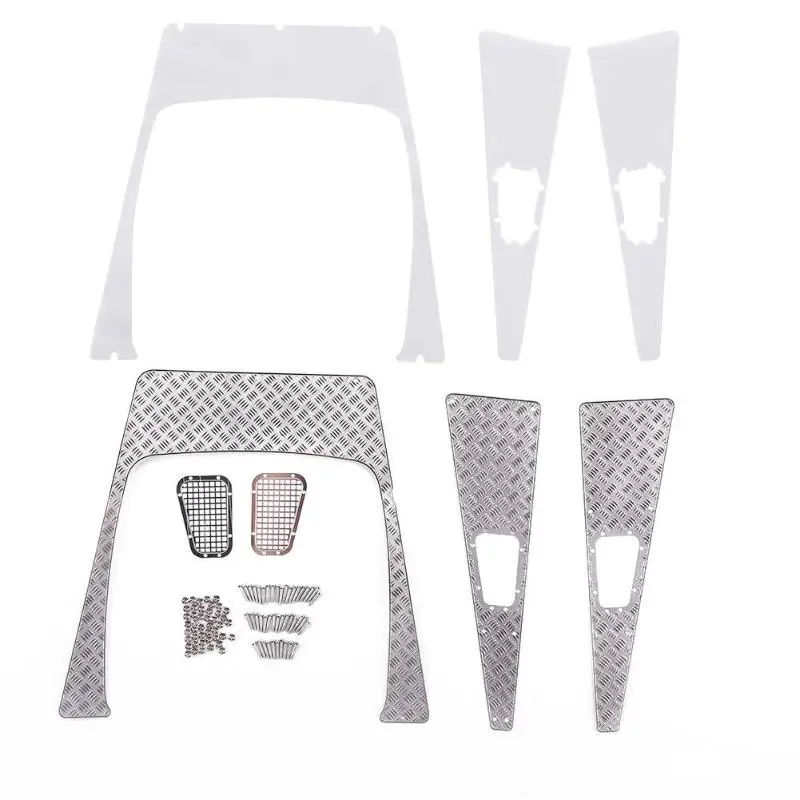 

Metal Cover Plates Anti-Slip Engine Air Intake Grille Shell for 1/10 RC Car Accessories Suitable for Traxxas trx4 model Assembly