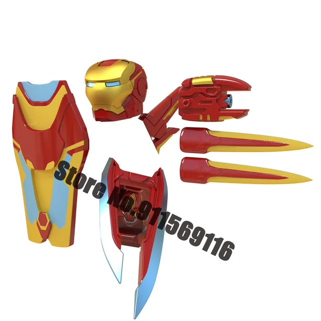 Superhero Iron Man Mark Building Blocks Bricks Tony Stark War Machine Ultron Action Figures Kids Toys Christmas Gifts H-WM739