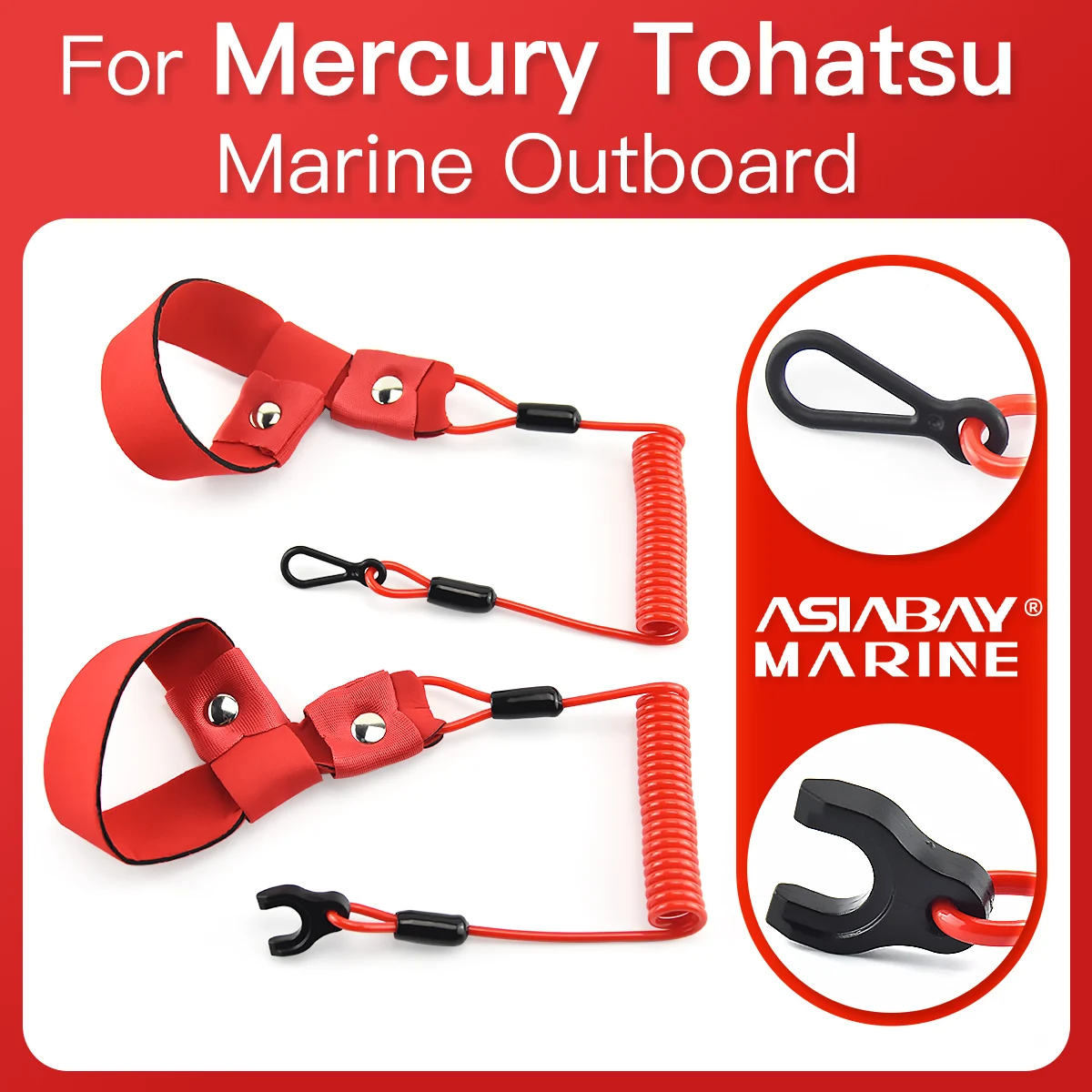 Outboard Engine Kill Switch Outboard Switch Outboard Kill Switch Outboard Engine Parts Float Kill Stop Switch Mercury Tohatsu Marine Outboard Boat Motor 2 and 4 stroke Key Rope Safety Lanyard Tether No Sink