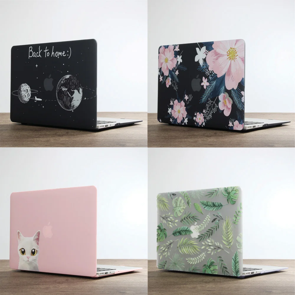  New Laptop Case For Apple MacBook Air Pro Retina 11 12 13 15 for mac book Pro 13.3 15.4 inch with T