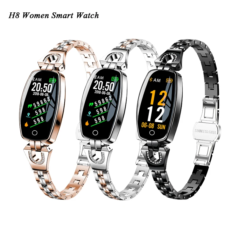 

H8 Smart Watch Women 2019 Waterproof Smartwatch Heart Rate Monitor Bluetooth Smart Band iOS Android Watch Fitness Bracelet