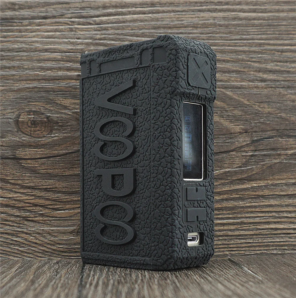 Черный Текстурированное покрытие для VOOPOO Alpha Zip 180 Вт TC Pod защитный Модифицированный корпус резиновый силиконовый чехол-рукав кожаный чехол - Цвет: Черный