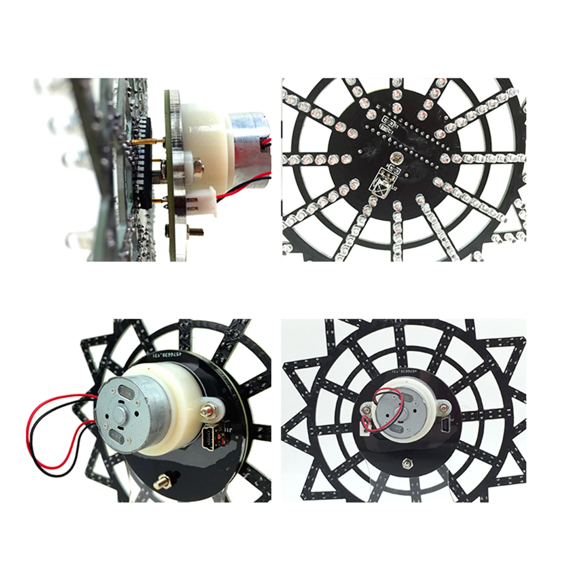 DIY цветной светодиодный комплект автоматического вращающееся колесо обозрения