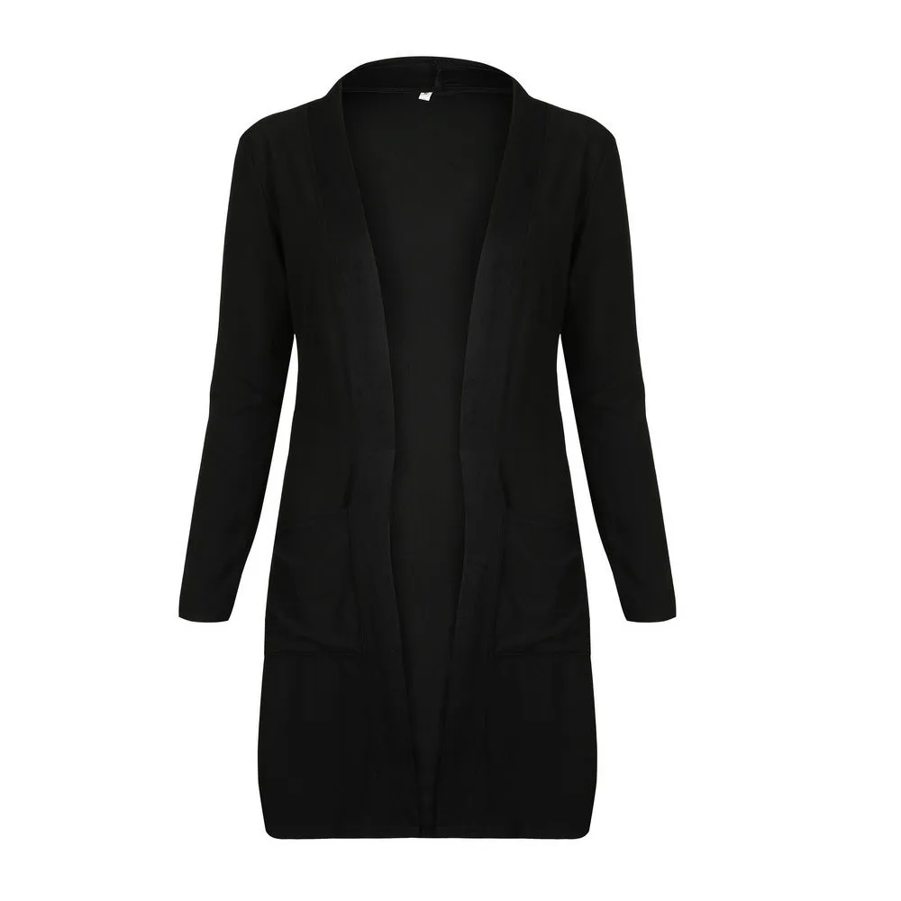 autumn women cardigan solid casual tops Ladies clothes thin outwear spring Cardigans d91009