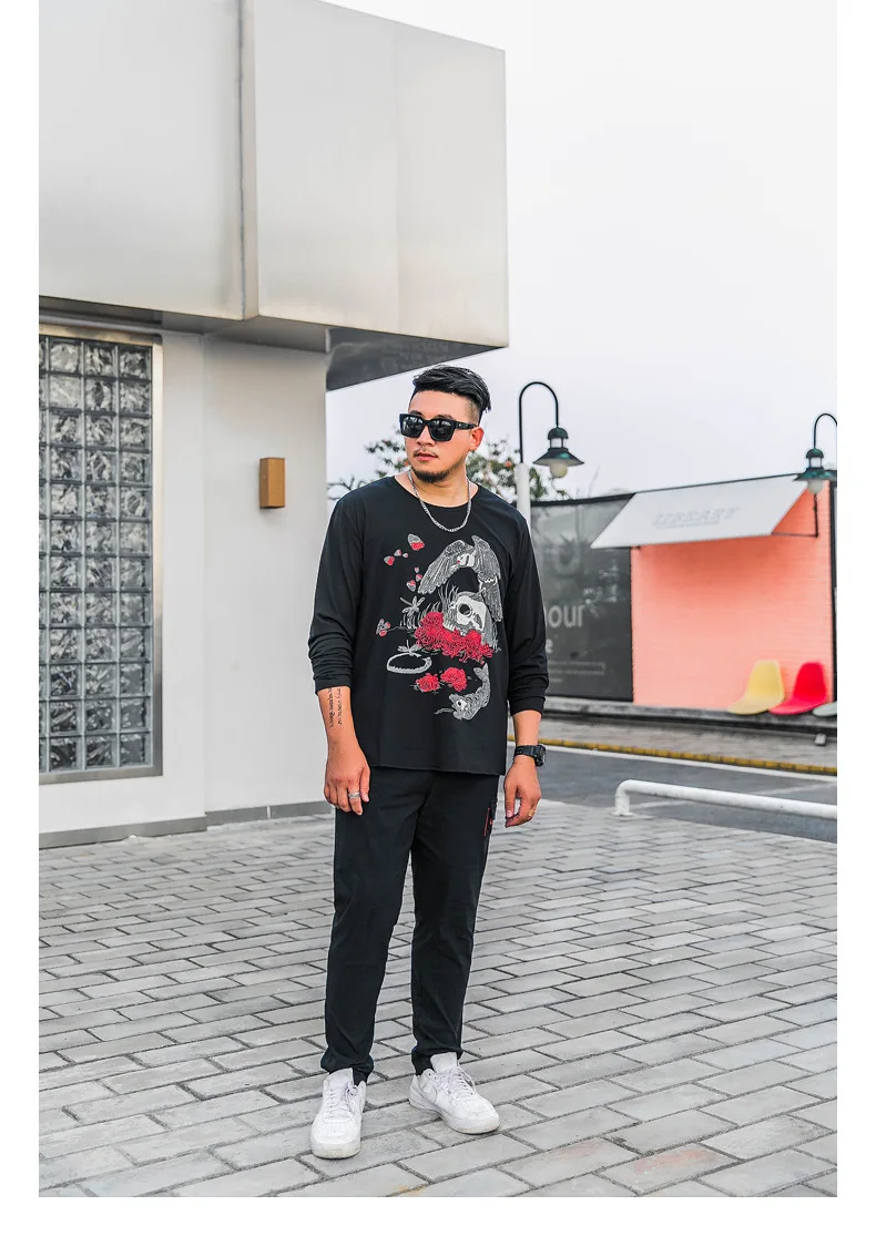 Популярная брендовая одежда больших размеров d Menswear; сезон осень-зима; новые стильные мужские повседневные брюки; большие размеры d; свободный крой; 1803