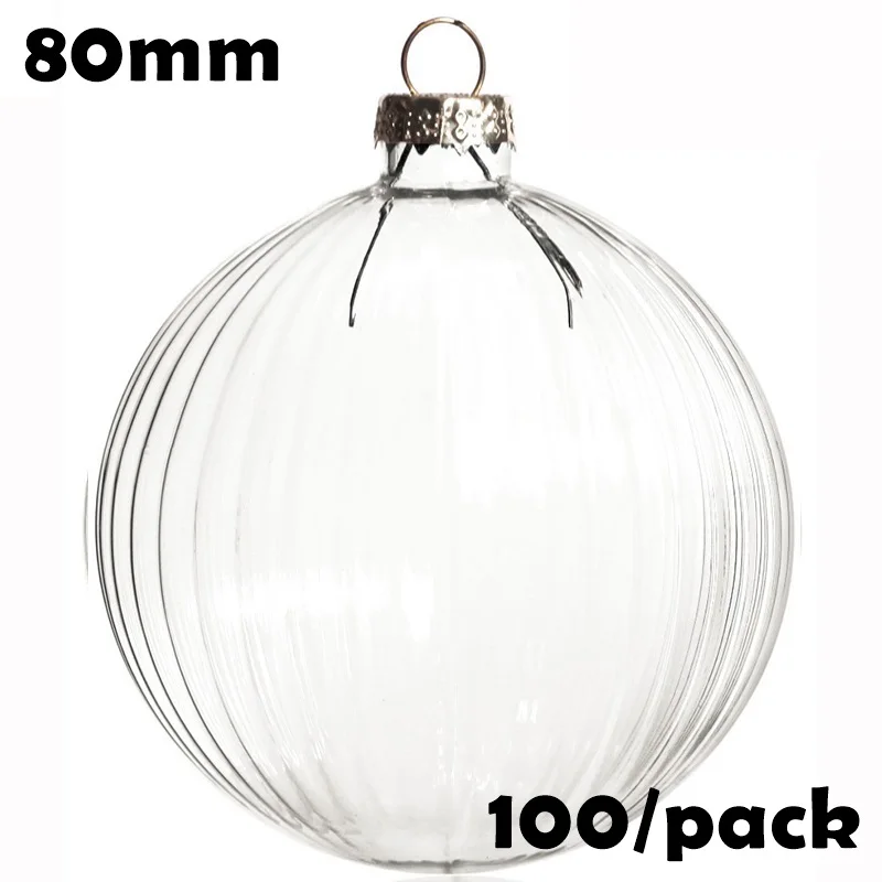 Free Shipping Handmade DIY Paintable Christmas Decoration Ornament 80mm