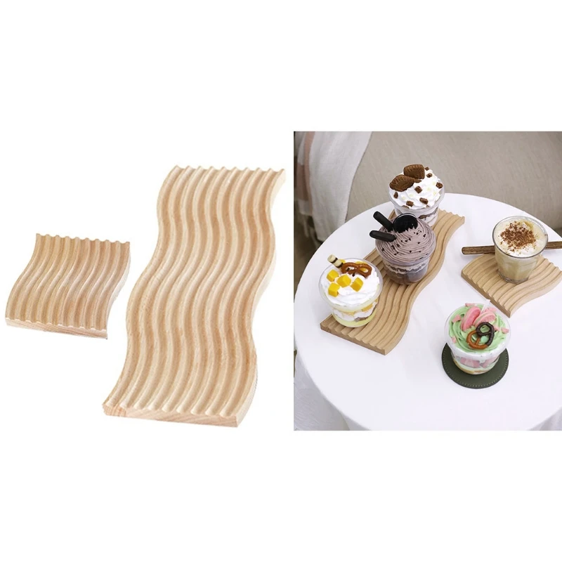 Water Ripple Bread Dessert Tray Cutting Chopping Board Creative Geometric Design Placement Plate
