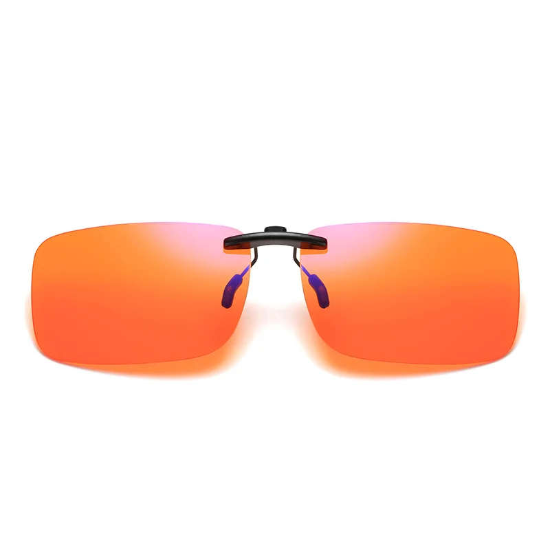 NONOR Anti 93% Blue Light Blocking Glasses Men Clip On Glass Rimless Computer Clamping Mirror Blue Ray Gaming Eyeglass UV400 6
