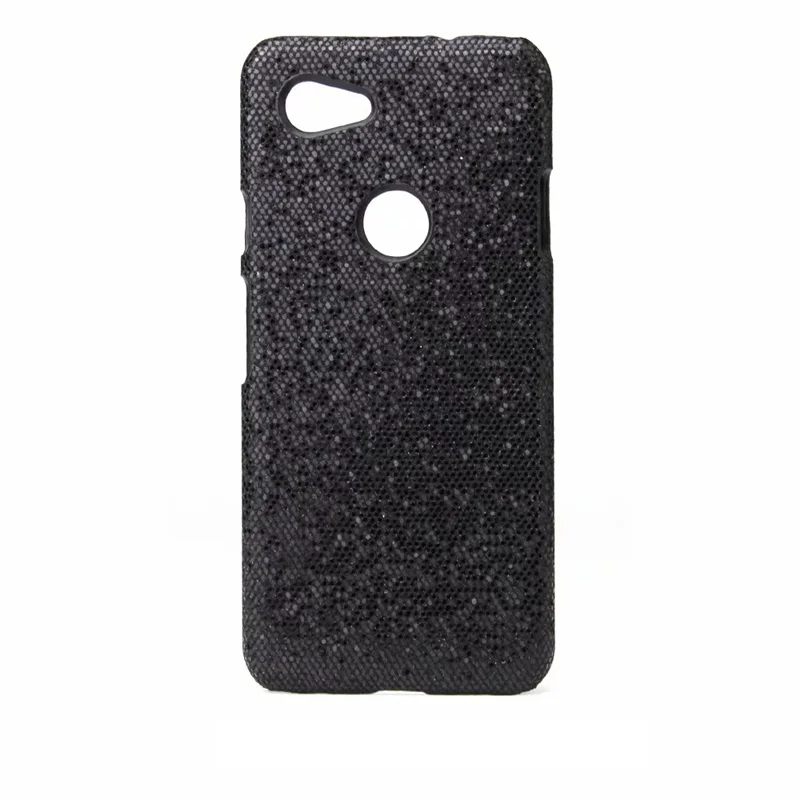 Glitter Black Чехол для Google Pixel 3A 4 XL чехол Леопардовый Блестящий деревянный кожаный ТПУ Жесткий Чехол для Google Pixel 3A XL 4 XL чехол kimTHmall - Цвет: Glitter Black