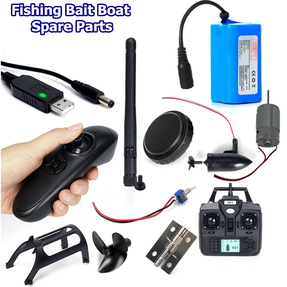 VERY100 Fishing Bait Boat Accessories Spare Propellers,Weed  Guards,Replacement Left/Right Motors RC Toy Boat Parts