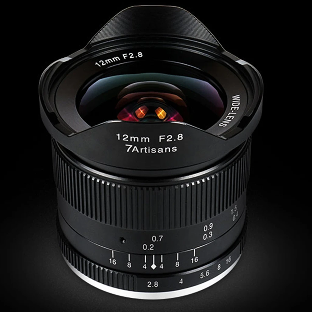 7 ремесленников 12 мм F2.8 объектив для sony E-mount A7 A7II A7R A7RII A7S A7SII A6500 SLR DSLR широкоугольный объектив APS-C объектив ручной фокусировки