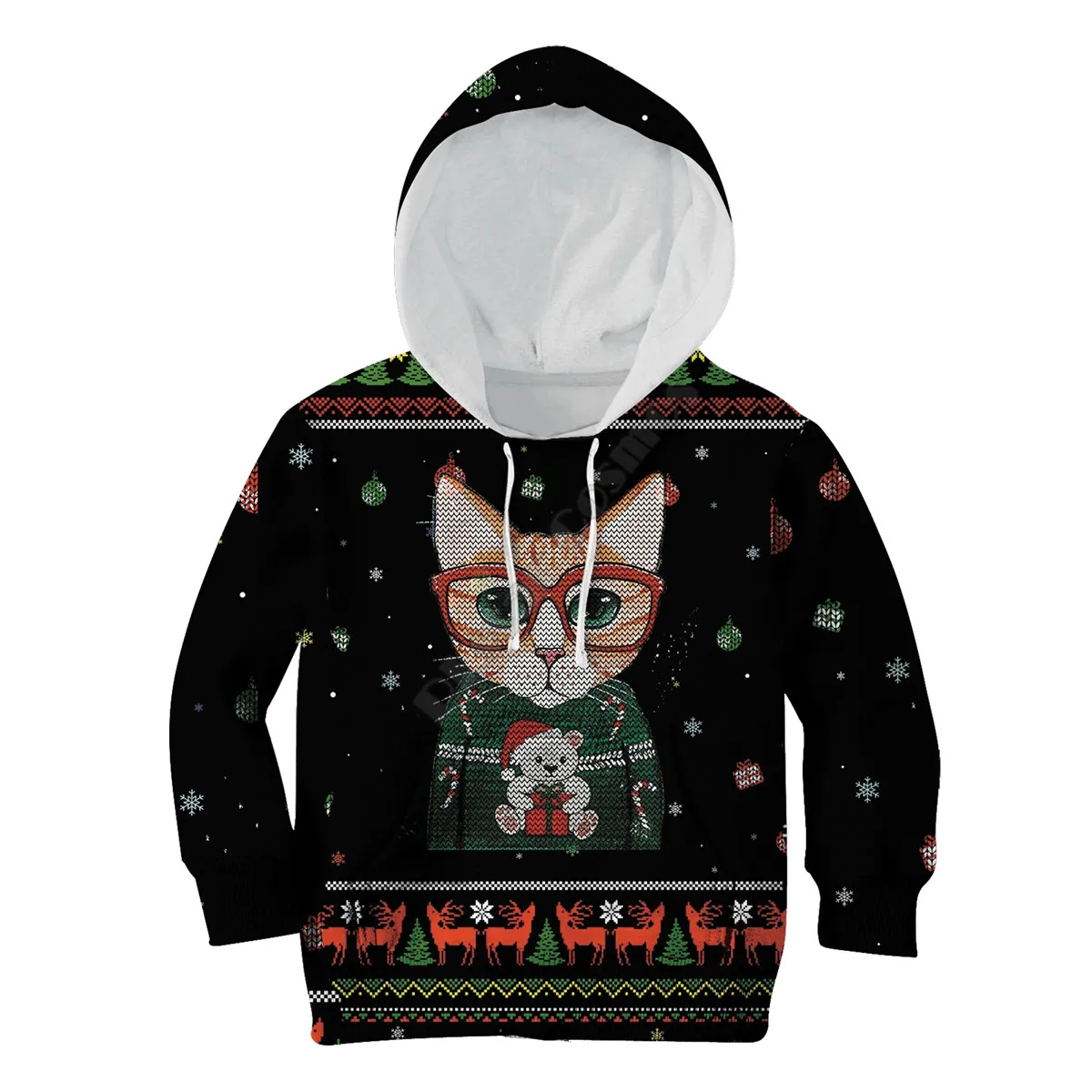 

Cute Cat Merry Christmans Kid 3d printed Hoodies kids Pullover Sweatshirt Tracksuit jacket t shirts Coat Boy GIRL Cosplay