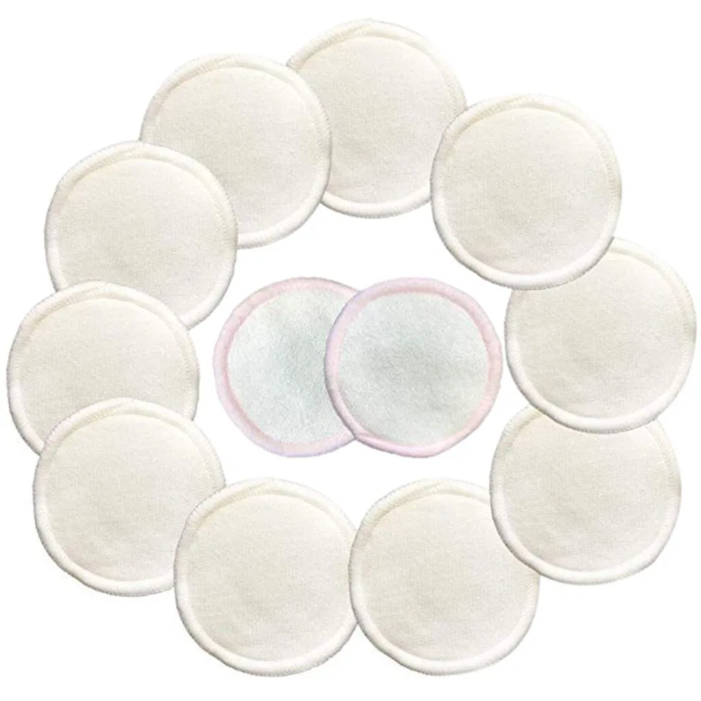 12Pcs Makeup Remover Pads Reusable Cotton Pads Make Up Facial Remover Bamboo Fiber Facial Skin Care Nursing Pads Skin Clean#3