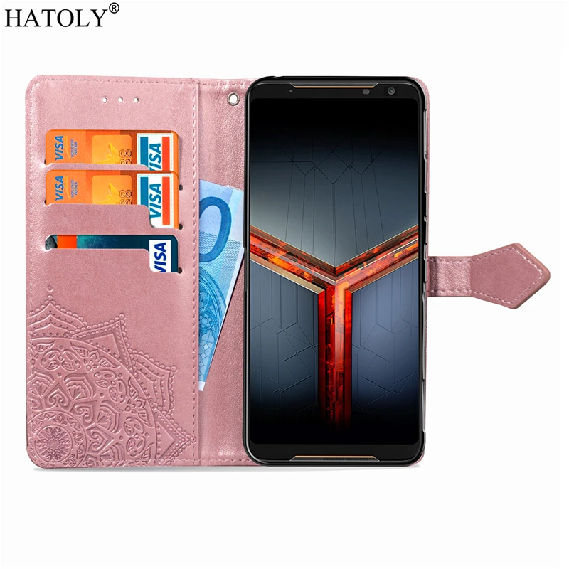 Чехол для Asus ROG Phone II, роскошный флип-кошелек из искусственной кожи, чехол для телефона ROG Phone 2, чехол для Asus ROG Phone II ZS660KL