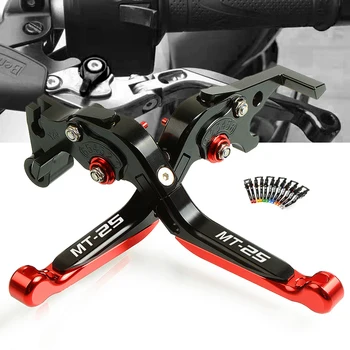 

Motorcycle Accessories CNC Aluminum Brake Clutch Levers Adjustable Folding Extendable For yamaha MT25 2015 2016 2017 2018