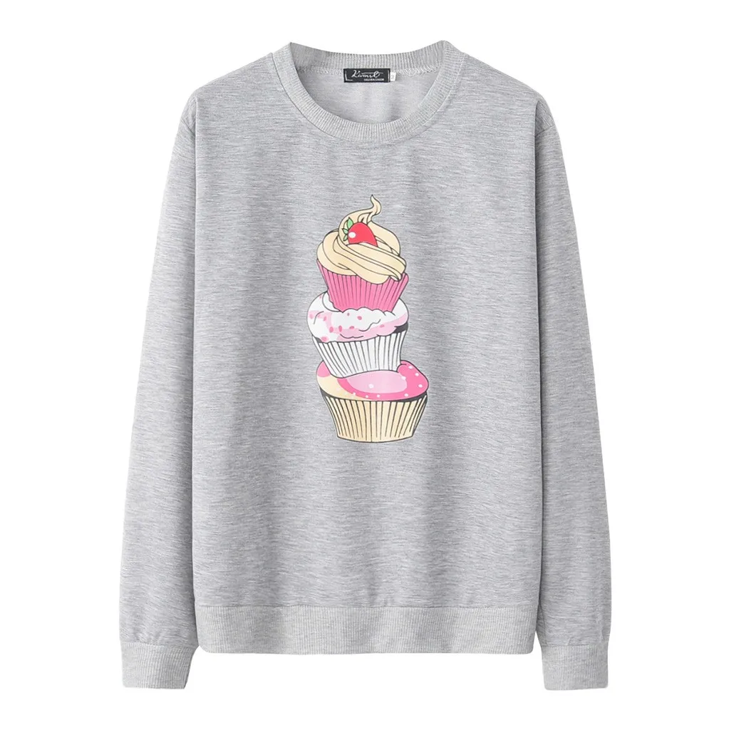 Hoodies Women Autumn 2019 Print Long Sleeve o-neck Harajuku Streetwear Hoodie Hoodies And Sweatshirts Women Pullovers Clothes