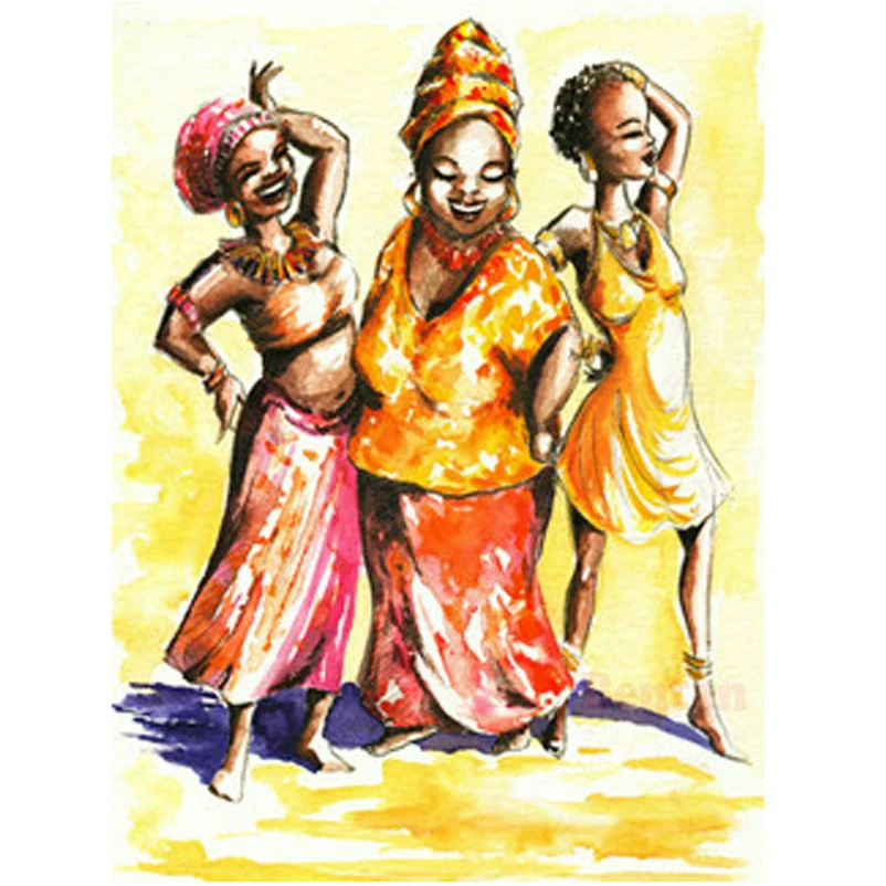DIY diamond painting Abstract african woman icons 5D drill cross stitch unfinished decor full square embroidery picture | Дом и сад
