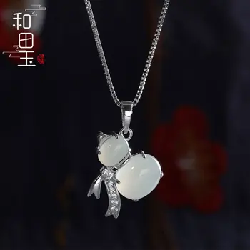 

Men and women hetian jade pendant direct selling natural jade many children f gourd pendant necklace hetian jade pendant