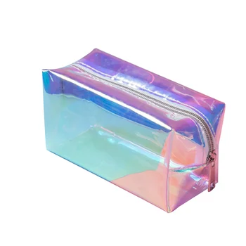 

Holographic Makeup Bag Cosmetic Travel Bag Toiletry Organizer Purse for Women KS-shipping