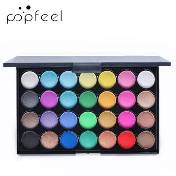 

POPFEEL 28 Color Matte Eyeshadow Big Palette Shimmer Eye shadow Make Up Pallete Eye Pigment Cosmetics Glitter Lasting Eyeshadow