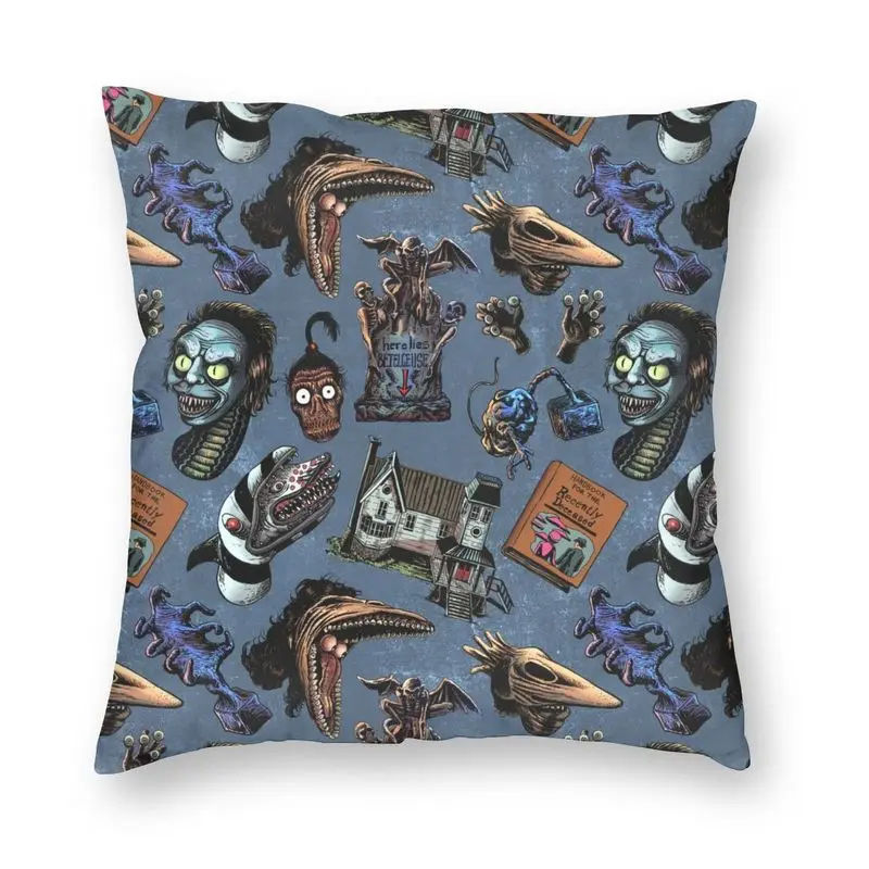 

Прямоугольная подушка от Beetlejuice, коллекция изучения насекомых, декоративная подушка для дома с ужасным принтом на Хэллоуин, наволочка для автомобиля