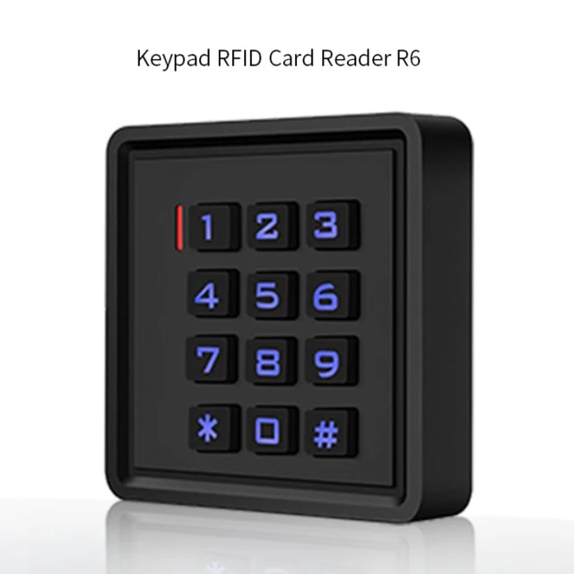 Stand Alone Access Controller RFID Card Reader R6 125KHZ RFID Waterproof Access Control Keypad  Access Control Keypad 6