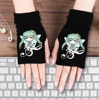 Grandmaster Demonic культивирование перчатки Wei Wuxian Lan Wangji Tokisaki Kurumi идентичность V Tian Guan Ci Fu зимние теплые Половина перчатки