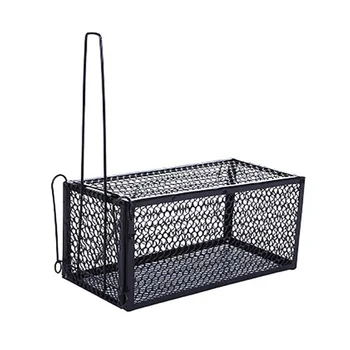 

24x11x11cm Mouse Wire Cage Household Rodent Catcher Alive Rodent Control Cage (Black, S)